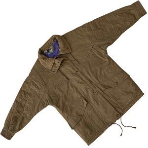 Chamonix (France) Vintage Brushed Twill Padded Paneled Military Parka : XL